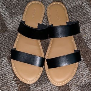 Double Strap Sandals Black Old Navy